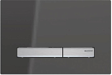 115.788.SD.2 Смывная клавиша Geberit Sigma50 для двойного смыва к 111.300/350/361/362/380/390/796 зеркальное дымчатое стекло/металлический хромирован 250_100_Array
